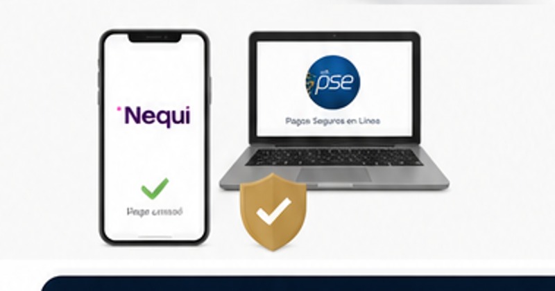 Pagos seguros por Nequi, PSE y transferencia